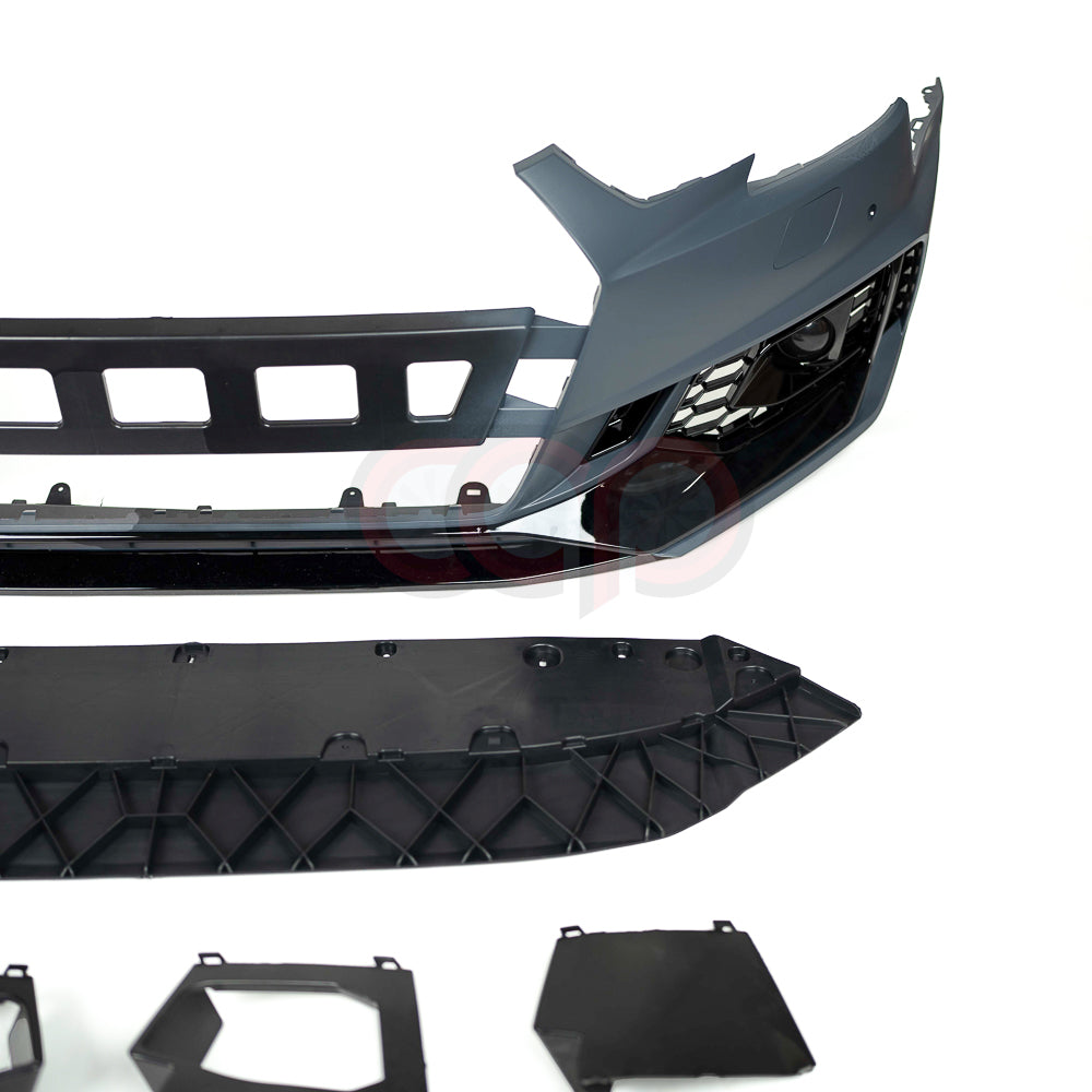 B9 Front Bumper RS4 Bumper V1 Both Styles Included Non-ACC | Audi B9 A4 Non S-Line, A4 S-Line, S4 | Canadian Auto Performance