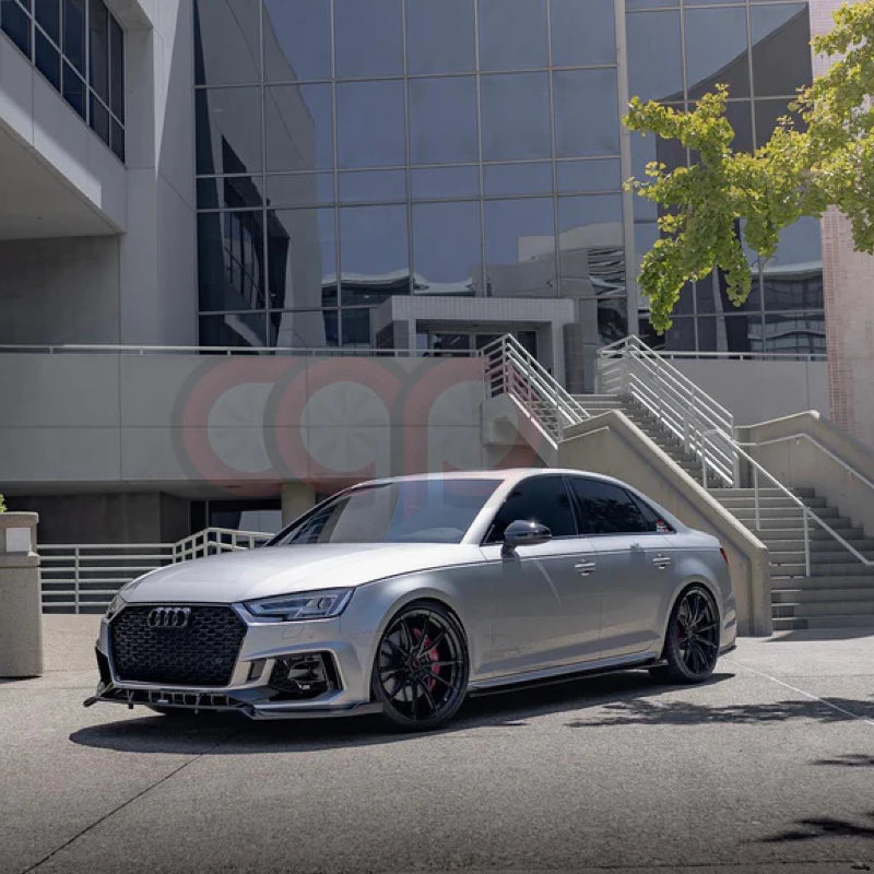 B9 Front Bumper RS4 Bumper V2 RS4 Grille Black Frame Black Mesh Both Styles Included Non-ACC | Audi B9 A4, S4 | Canadian Auto Performance