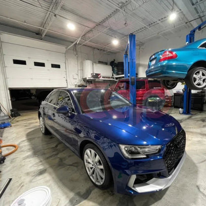 B9 Front Bumper RS4 Bumper V2 RS4 Grille Black Frame Black Mesh Both Styles Included Non-ACC | Audi B9 A4, S4 | Canadian Auto Performance