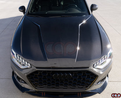 B9/B9.5 Dry Carbon Fiber Vented Hood | Audi B9/B9.5 A4, S4 | Canadian Auto Performance