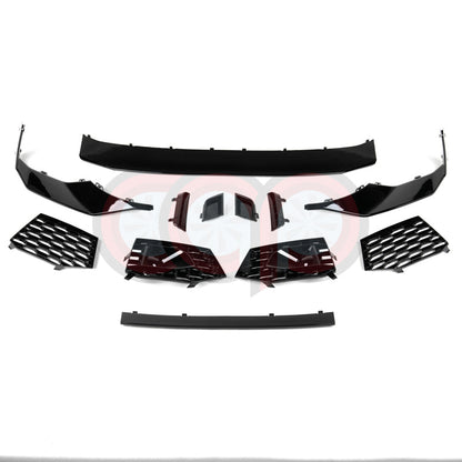 B9 Front Bumper RS4 Bumper V2 RS4 Grille Black Frame Black Mesh Both Styles Included Non-ACC | Audi B9 A4, S4 | Canadian Auto Performance