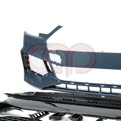 B9 Front Bumper RS4 Bumper V2 RS4 Grille Black Frame Black Mesh Both Styles Included Non-ACC | Audi B9 A4, S4 | Canadian Auto Performance