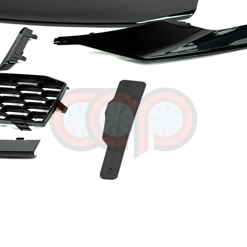 B9 Front Bumper RS4 Bumper V2 RS4 Grille Black Frame Black Mesh Both Styles Included Non-ACC | Audi B9 A4, S4 | Canadian Auto Performance