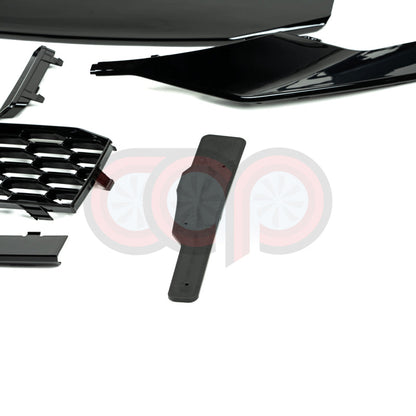 B9 Front Bumper RS4 Bumper V2 RS4 Grille Black Frame Black Mesh Both Styles Included Non-ACC | Audi B9 A4, S4 | Canadian Auto Performance