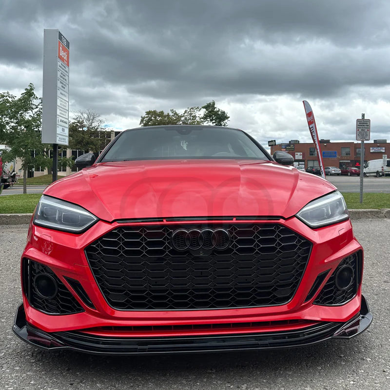 B9 B9.5 Style Front Gloss Black Front Lip | Audi B9 A5, S5 Equipped with CAP RS5 Bumper V3 | Canadian Auto Performance