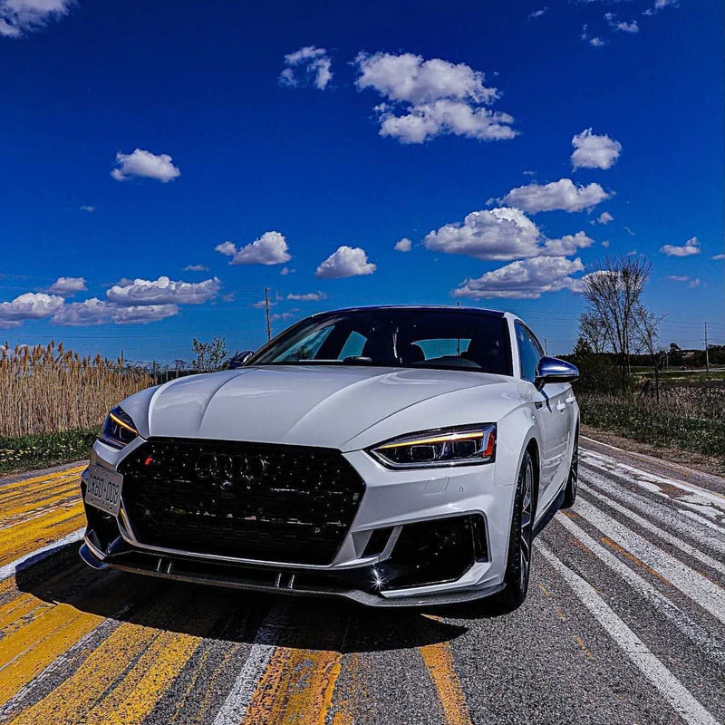 B9 Front Carbon Fiber Front Lip Real Carbon Fiber | Audi B9 A5, S5 Equipped with CAP RS5 Bumper V2 | Canadian Auto Performance