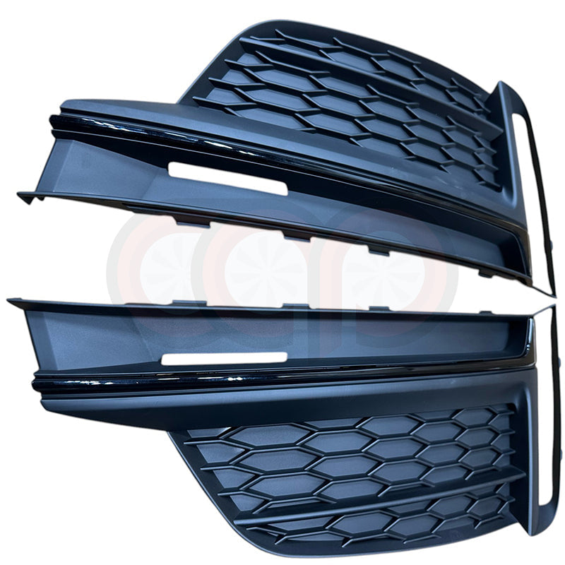 B9 RS5 Fog Grilles Matte Black | Audi B9 A5 S-Line, S5 | Canadian Auto Performance