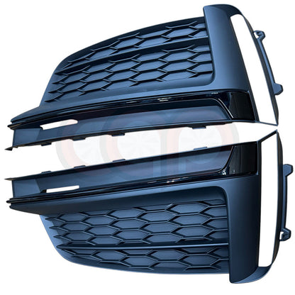 B9 RS5 Fog Grilles Matte Black | Audi B9 A5 S-Line, S5 | Canadian Auto Performance