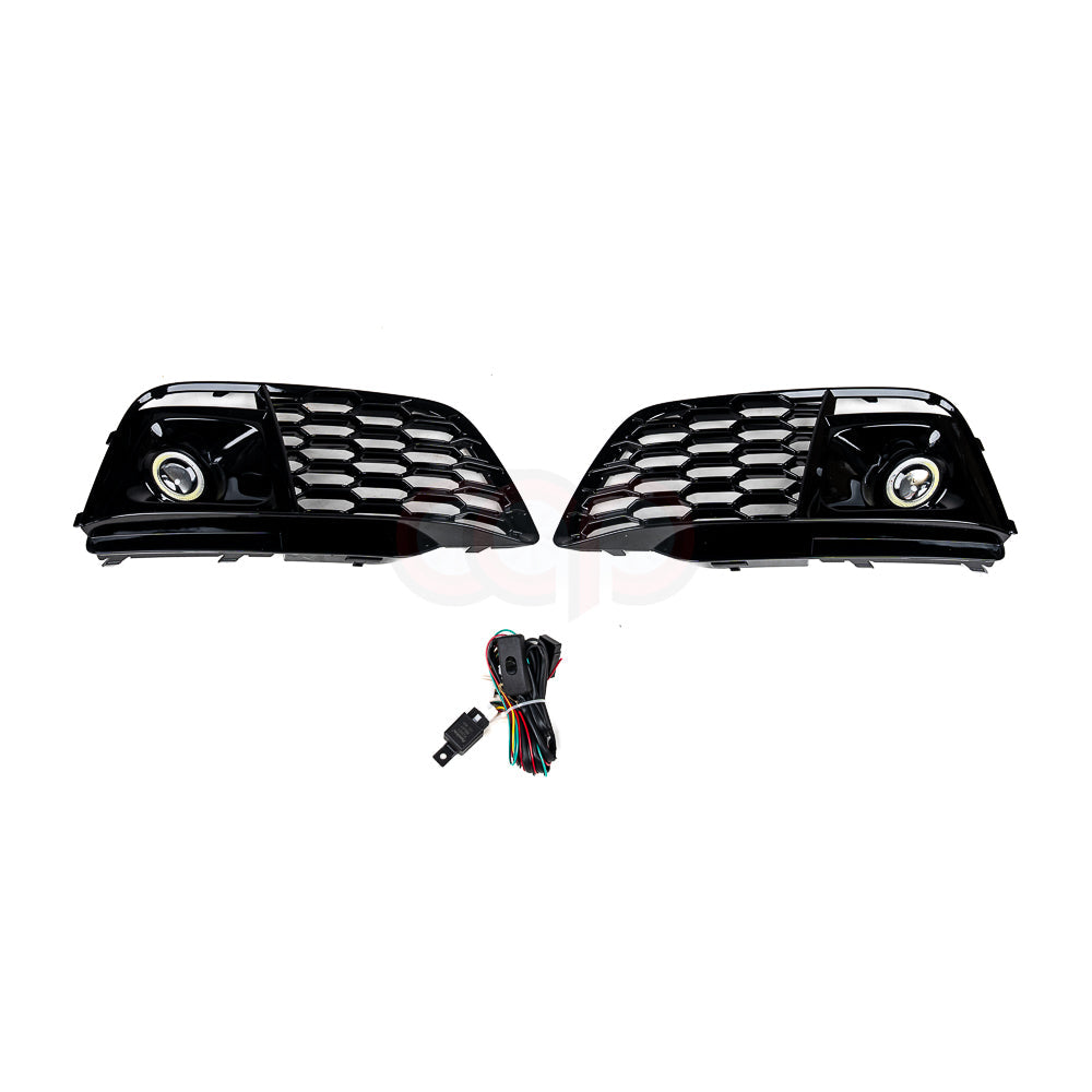 FY/B9 RS Honeycomb Fog Grilles V2 | Audi FY/B9 Q5 S-Line, SQ5 | Canadian Auto Performance