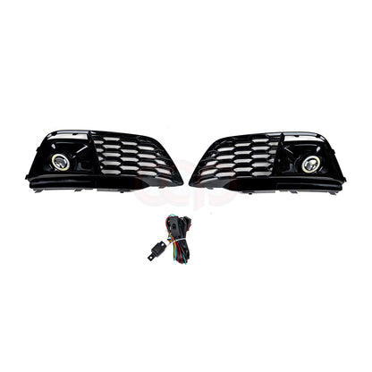 FY/B9 RS Honeycomb Fog Grilles V2 | Audi FY/B9 Q5 S-Line, SQ5 | Canadian Auto Performance
