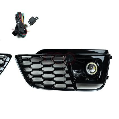 FY/B9 RS Honeycomb Fog Grilles V2 | Audi FY/B9 Q5 S-Line, SQ5 | Canadian Auto Performance