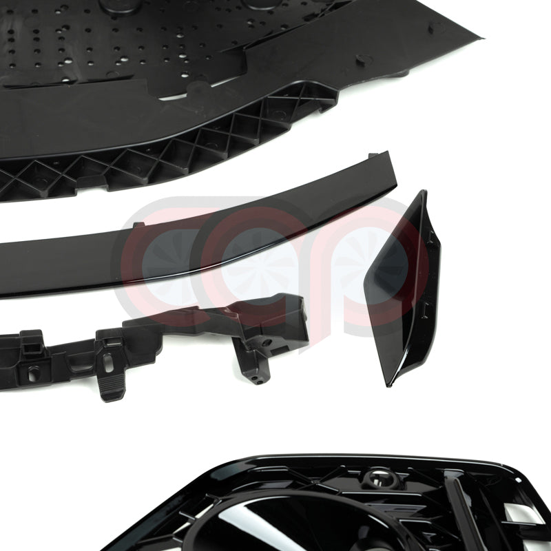 B9 Front Bumper 2023 B9.5 RS5 Bumper V3 B9.5 RS5 Style Grille Black Fame Black Mesh Both Styles Included Non-ACC | Audi B9 A5, S5 | Canadian Auto Performance