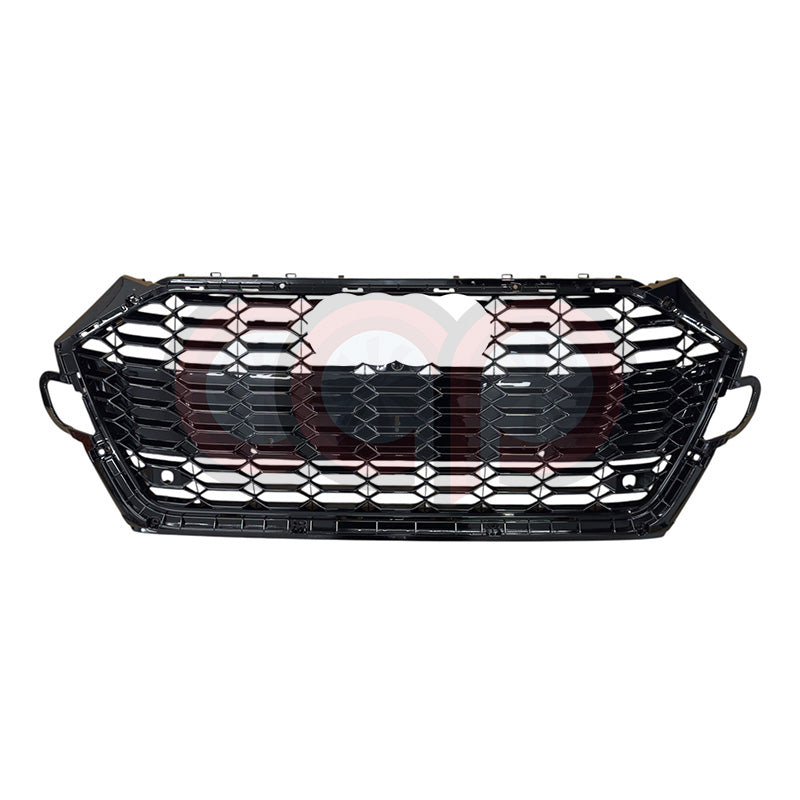 B9 Front Bumper 2023 B9.5 RS5 Bumper V3 B9.5 RS5 Style Grille Black Fame Black Mesh Both Styles Included Non-ACC | Audi B9 A5, S5 | Canadian Auto Performance