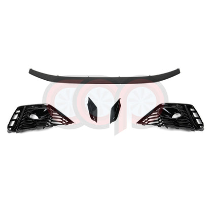B9 Front Bumper 2023 B9.5 RS5 Bumper V3 B9.5 RS5 Style Grille Black Fame Black Mesh Both Styles Included Non-ACC | Audi B9 A5, S5 | Canadian Auto Performance