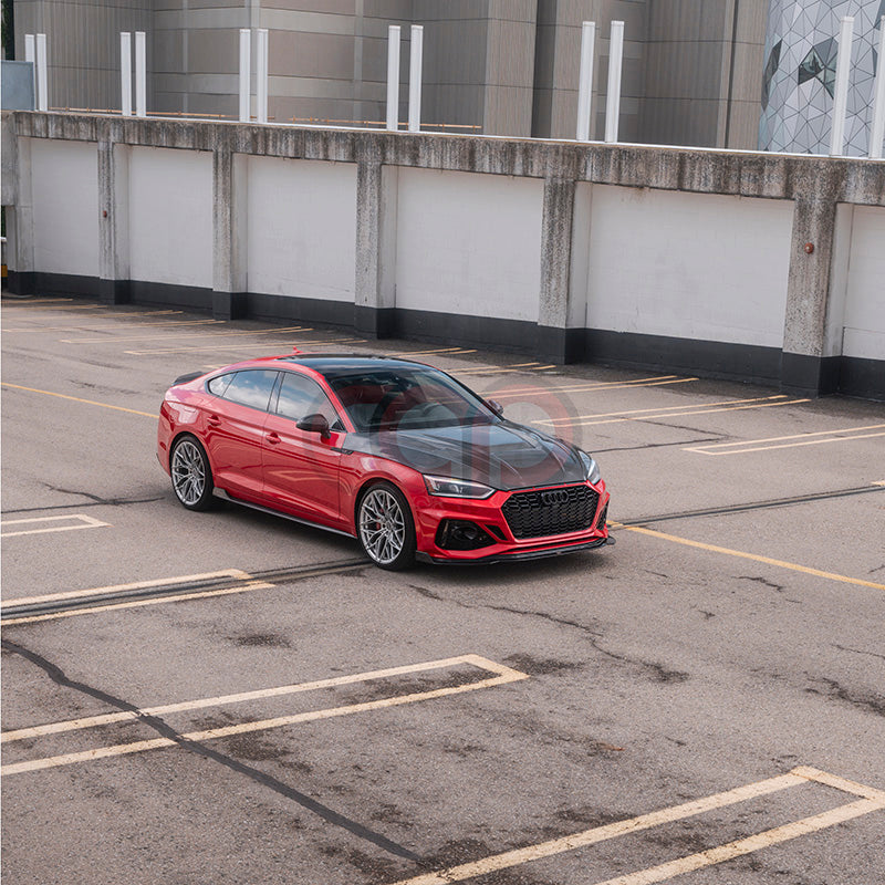 B9 Front Bumper 2023 B9.5 RS5 Bumper V3 B9.5 RS5 Style Grille Black Fame Black Mesh Both Styles Included Non-ACC | Audi B9 A5, S5 | Canadian Auto Performance