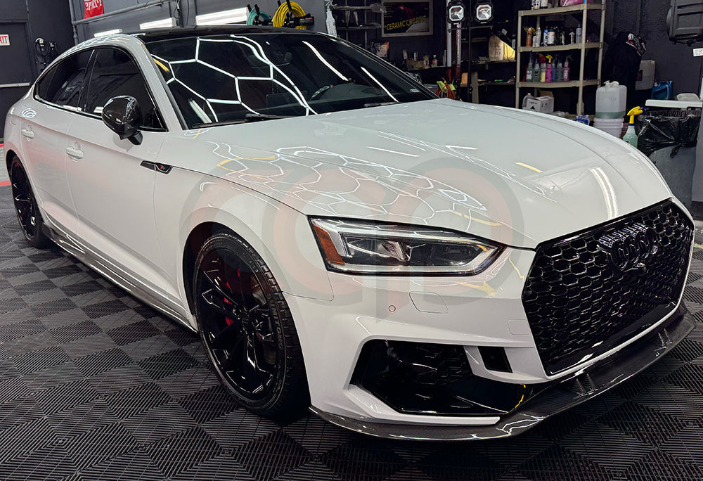 B9 Front Bumper RS5 Bumper V2 RS5 Grille Black Frame Black Mesh Both Styles Included Non-ACC | Audi B9 A5, S5 | Canadian Auto Performance