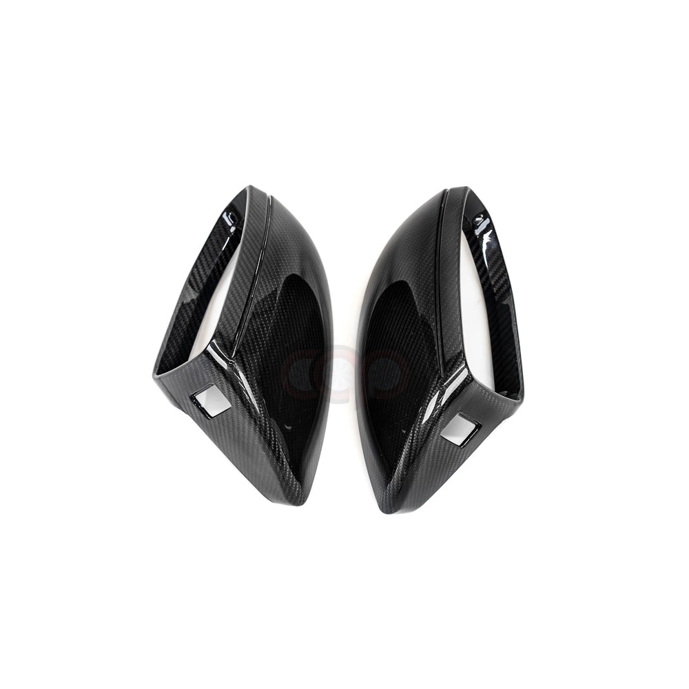 C8/D5 Dry Carbon Fiber Mirror Covers Pair Yes Side Assist | Audi C8/D5 A6, S6, RS6, A7, S7, RS7, A8, S8 | Canadian Auto Performance