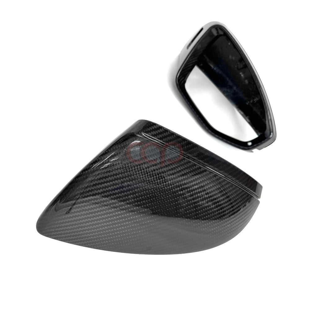 C8/D5 Dry Carbon Fiber Mirror Covers Pair Yes Side Assist | Audi C8/D5 A6, S6, RS6, A7, S7, RS7, A8, S8 | Canadian Auto Performance