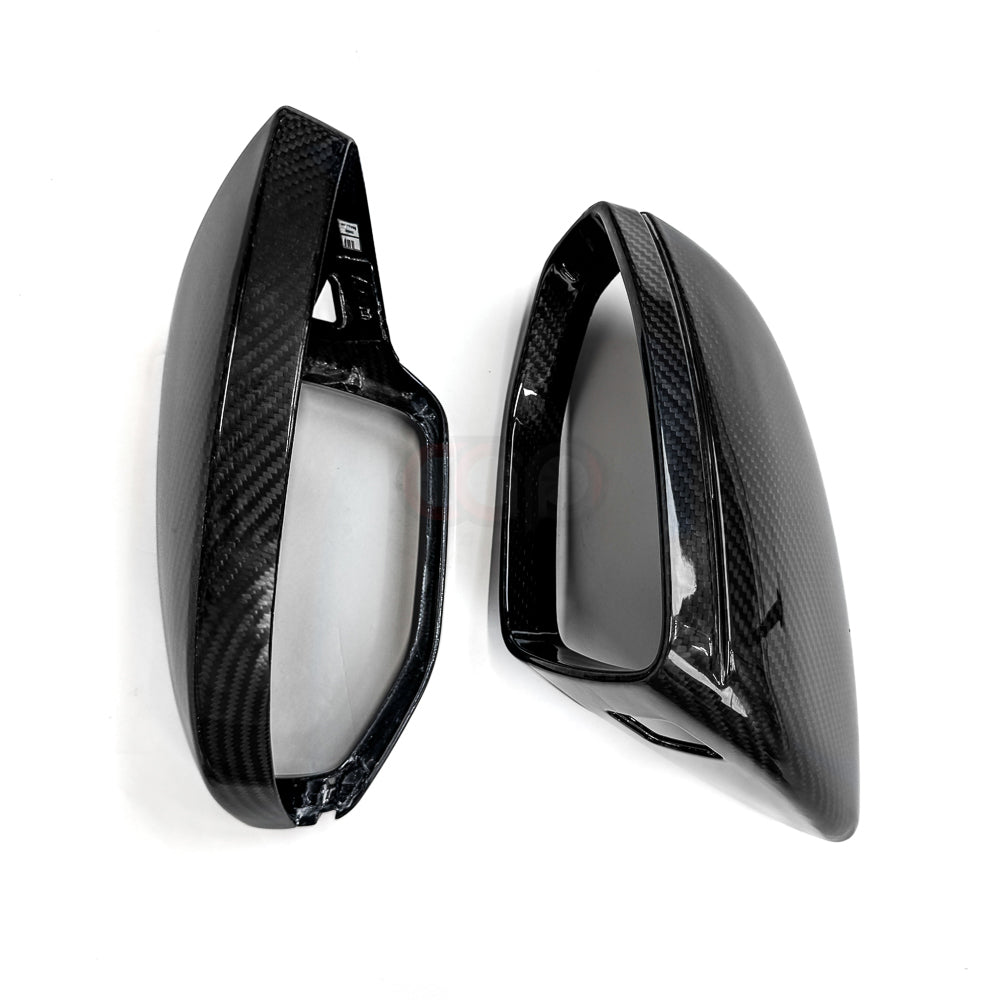 C8/D5 Dry Carbon Fiber Mirror Covers Pair Yes Side Assist | Audi C8/D5 A6, S6, RS6, A7, S7, RS7, A8, S8 | Canadian Auto Performance