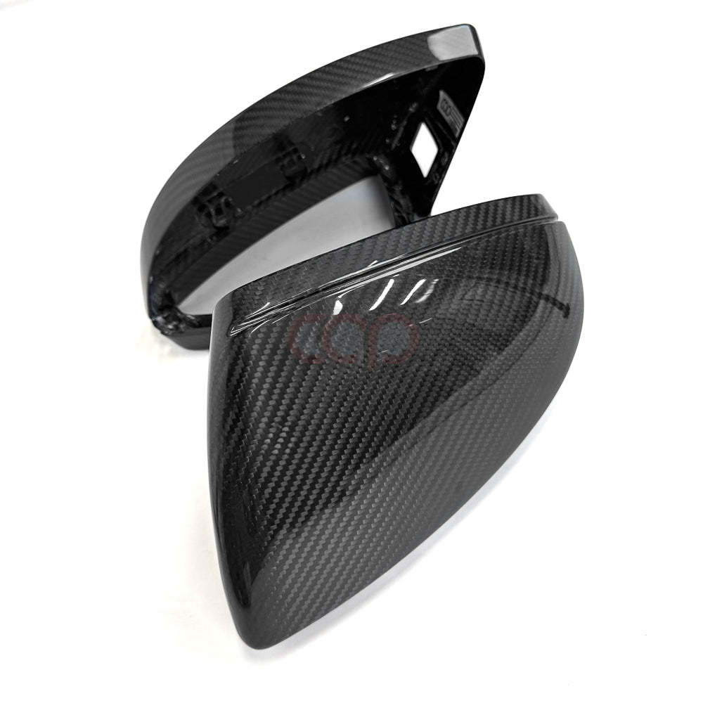 C8/D5 Dry Carbon Fiber Mirror Covers Pair Yes Side Assist | Audi C8/D5 A6, S6, RS6, A7, S7, RS7, A8, S8 | Canadian Auto Performance
