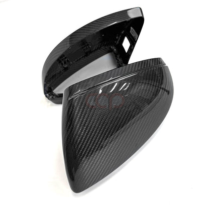 C8/D5 Dry Carbon Fiber Mirror Covers Pair Yes Side Assist | Audi C8/D5 A6, S6, RS6, A7, S7, RS7, A8, S8 | Canadian Auto Performance