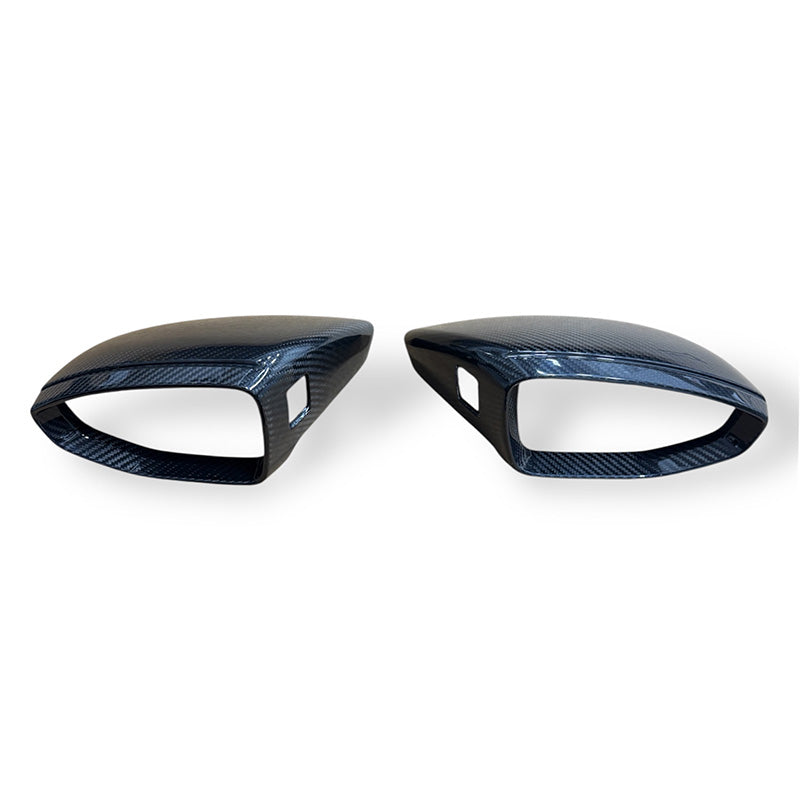 C8/D5 Dry Carbon Fiber Mirror Covers Pair Yes Side Assist | Audi C8/D5 A6, S6, RS6, A7, S7, RS7, A8, S8 | Canadian Auto Performance