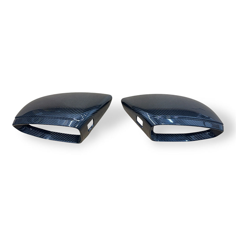 C8/D5 Dry Carbon Fiber Mirror Covers Pair Yes Side Assist | Audi C8/D5 A6, S6, RS6, A7, S7, RS7, A8, S8 | Canadian Auto Performance
