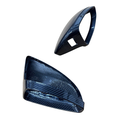 C8/D5 Dry Carbon Fiber Mirror Covers Pair Yes Side Assist | Audi C8/D5 A6, S6, RS6, A7, S7, RS7, A8, S8 | Canadian Auto Performance