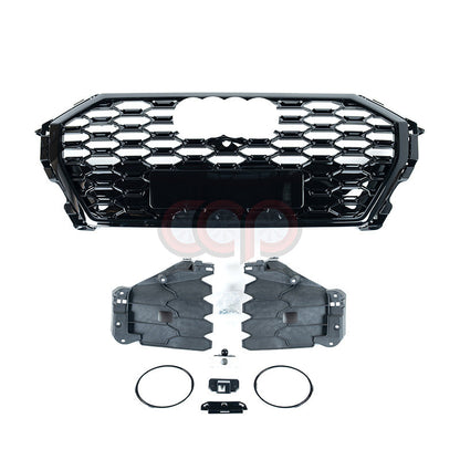 F3 RSQ3 Honeycomb Grille V2 Black Frame Black Mesh | Audi F3 Q3 | Canadian Auto Performance