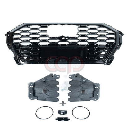 F3 RSQ3 Honeycomb Grille V2 Black Frame Black Mesh | Audi F3 Q3 | Canadian Auto Performance