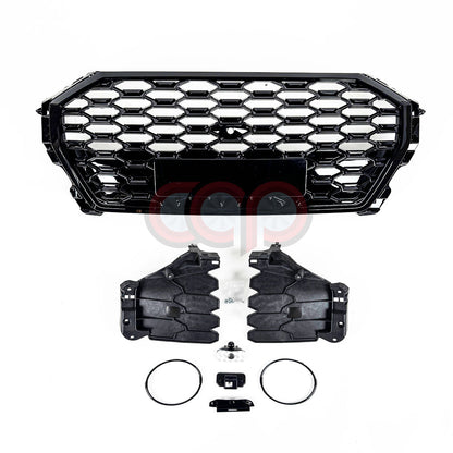 F3 RSQ3 Honeycomb Grille V2 Black Frame Black Mesh | Audi F3 Q3 | Canadian Auto Performance