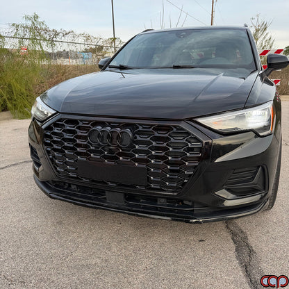 F3 RSQ3 Honeycomb Grille V2 Black Frame Black Mesh | Audi F3 Q3 | Canadian Auto Performance