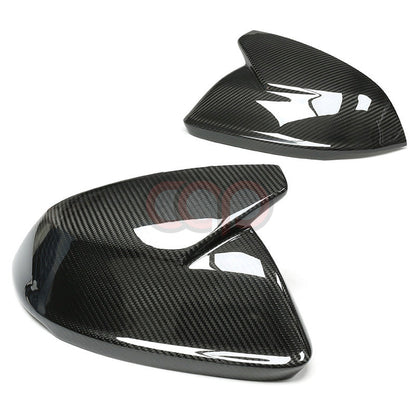 4M B9 Dry Carbon Fiber Stick-On Mirror Covers Pair V2 Side Assist | Audi 4M Q8, SQ8, RSQ8 | Canadian Auto Performance