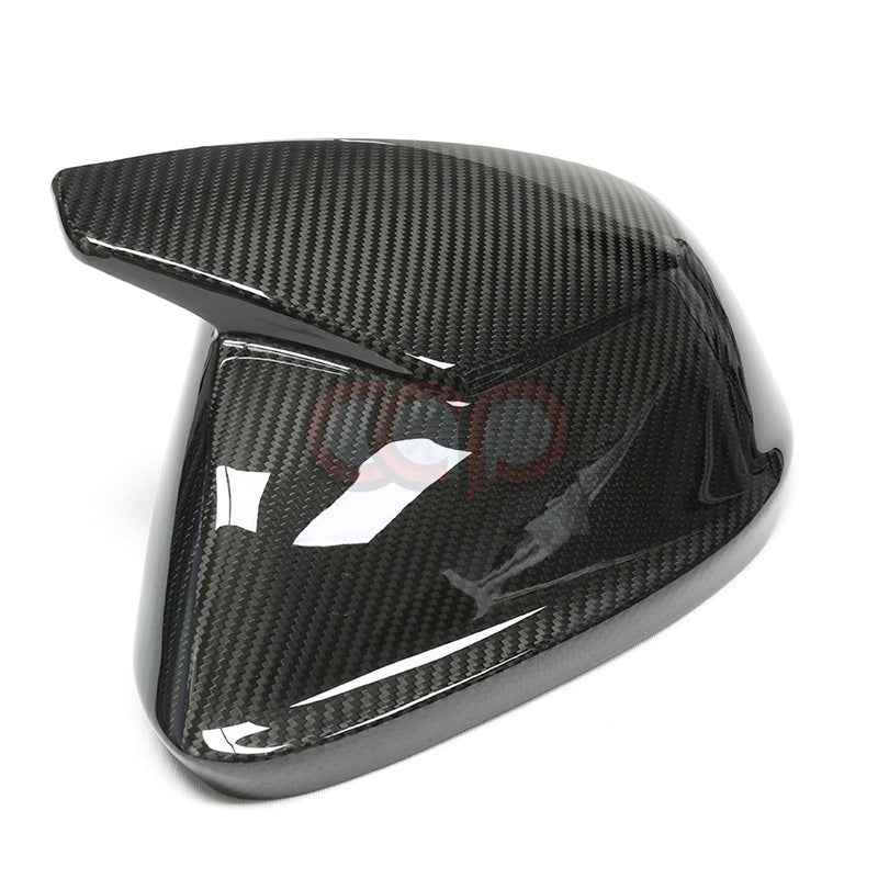 4M B9 Dry Carbon Fiber Stick-On Mirror Covers Pair V2 Side Assist | Audi 4M Q8, SQ8, RSQ8 | Canadian Auto Performance