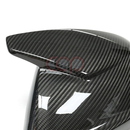 4M B9 Dry Carbon Fiber Stick-On Mirror Covers Pair V2 Side Assist | Audi 4M Q8, SQ8, RSQ8 | Canadian Auto Performance