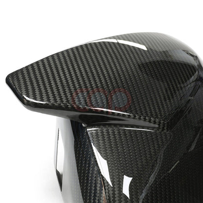 4M B9 Dry Carbon Fiber Stick-On Mirror Covers Pair V2 Side Assist | Audi 4M Q8, SQ8, RSQ8 | Canadian Auto Performance