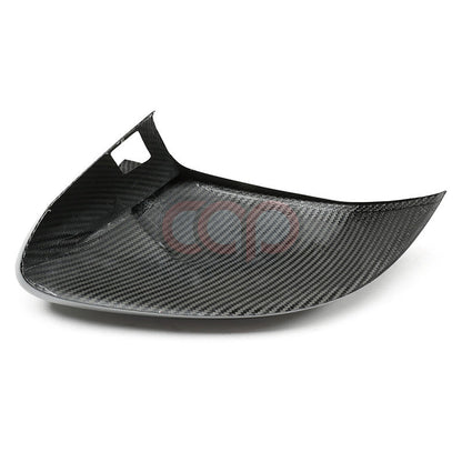 4M B9 Dry Carbon Fiber Stick-On Mirror Covers Pair V2 Side Assist | Audi 4M Q8, SQ8, RSQ8 | Canadian Auto Performance
