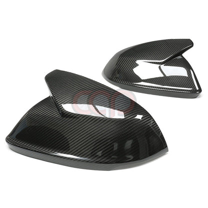 4M B9 Dry Carbon Fiber Stick-On Mirror Covers Pair V2 Side Assist | Audi 4M Q8, SQ8, RSQ8 | Canadian Auto Performance