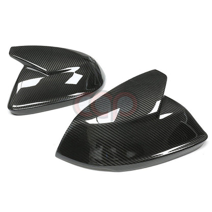4M B9 Dry Carbon Fiber Stick-On Mirror Covers Pair V2 Side Assist | Audi 4M Q8, SQ8, RSQ8 | Canadian Auto Performance