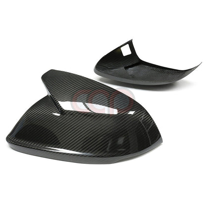 4M B9 Dry Carbon Fiber Stick-On Mirror Covers Pair V2 Side Assist | Audi 4M Q8, SQ8, RSQ8 | Canadian Auto Performance