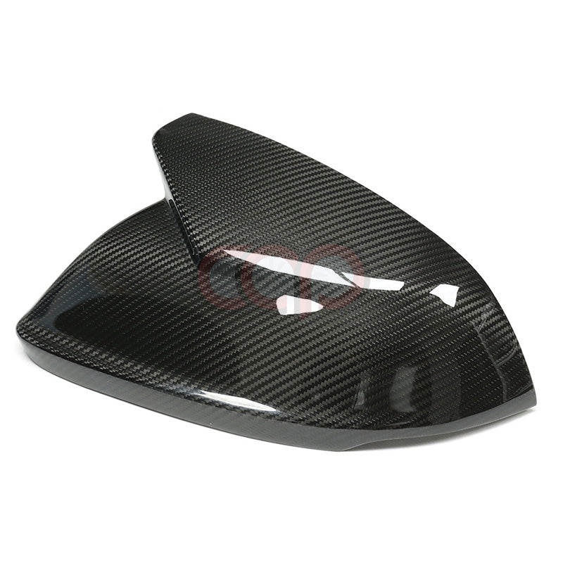 4M B9 Dry Carbon Fiber Stick-On Mirror Covers Pair V2 Side Assist | Audi 4M Q8, SQ8, RSQ8 | Canadian Auto Performance