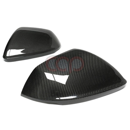 4M B9 Dry Carbon Fiber Mirror Covers Pair Without Side Assist | Audi 4M Q8, SQ8, RSQ8 | Canadian Auto Performance