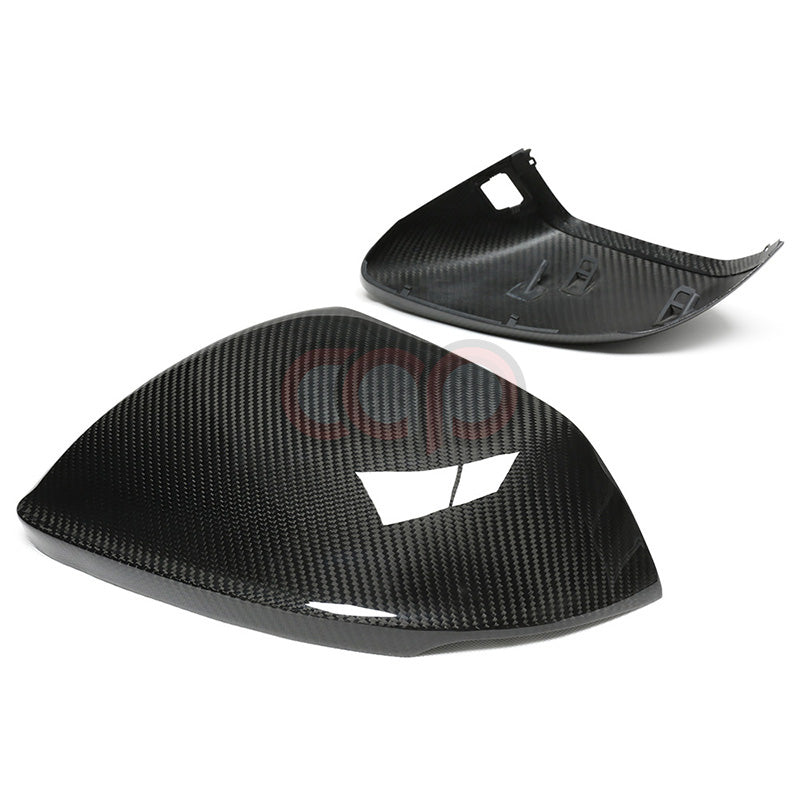 4M B9 Dry Carbon Fiber Mirror Covers Pair Without Side Assist | Audi 4M Q8, SQ8, RSQ8 | Canadian Auto Performance