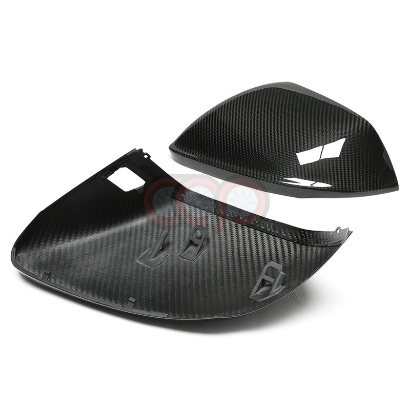 4M B9 Dry Carbon Fiber Mirror Covers Pair Without Side Assist | Audi 4M Q8, SQ8, RSQ8 | Canadian Auto Performance