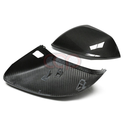 4M B9 Dry Carbon Fiber Mirror Covers Pair Without Side Assist | Audi 4M Q8, SQ8, RSQ8 | Canadian Auto Performance