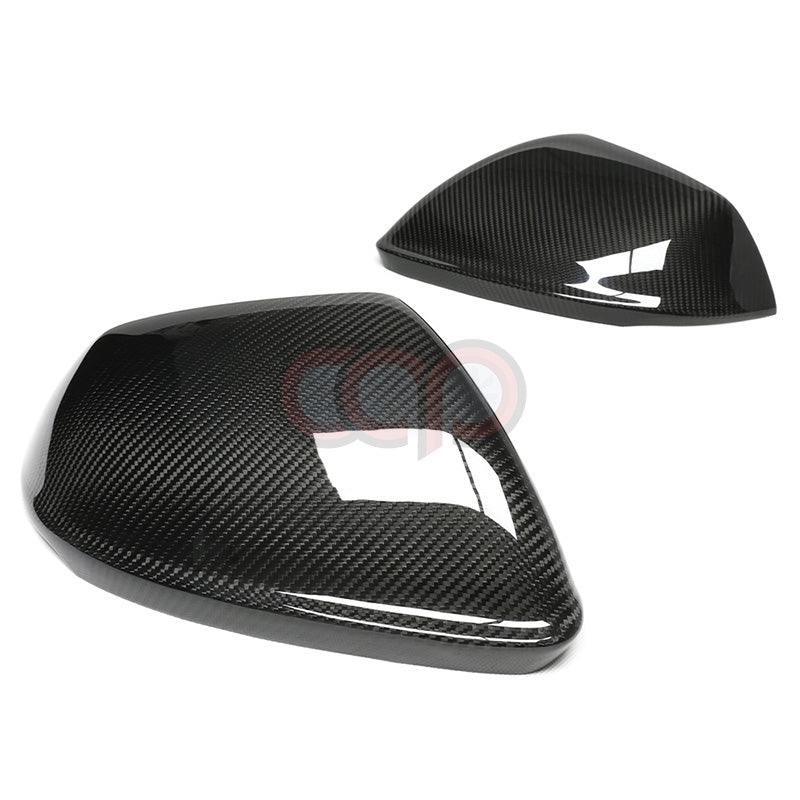 4M B9 Dry Carbon Fiber Mirror Covers Pair Without Side Assist | Audi 4M Q8, SQ8, RSQ8 | Canadian Auto Performance