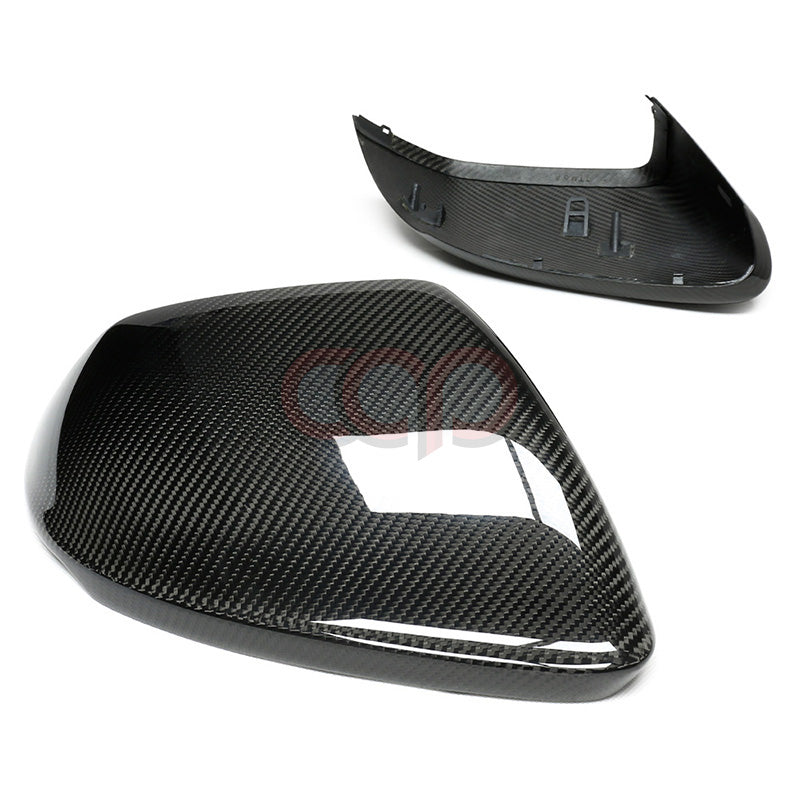 4M B9 Dry Carbon Fiber Mirror Covers Pair Without Side Assist | Audi 4M Q8, SQ8, RSQ8 | Canadian Auto Performance