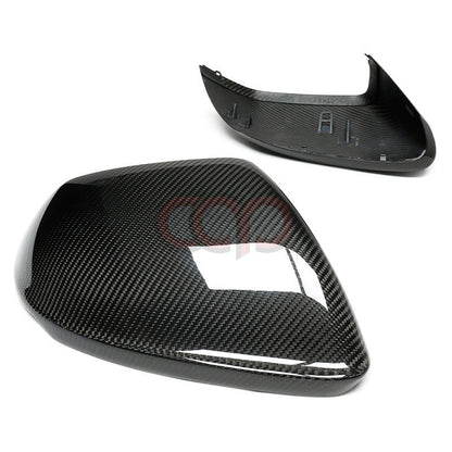 4M B9 Dry Carbon Fiber Mirror Covers Pair Without Side Assist | Audi 4M Q8, SQ8, RSQ8 | Canadian Auto Performance