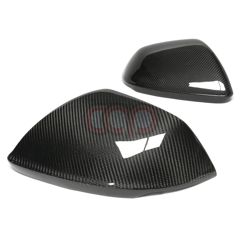 4M B9 Dry Carbon Fiber Mirror Covers Pair Without Side Assist | Audi 4M Q8, SQ8, RSQ8 | Canadian Auto Performance