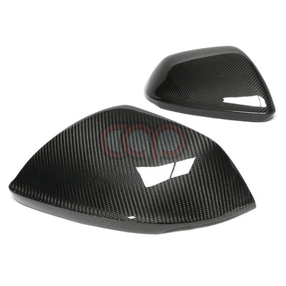 4M B9 Dry Carbon Fiber Mirror Covers Pair Without Side Assist | Audi 4M Q8, SQ8, RSQ8 | Canadian Auto Performance